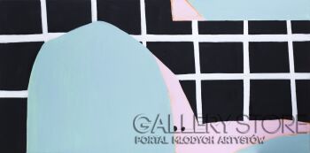 First726 Last726-Mietowa kompozycja z czarną kratką-Akryl