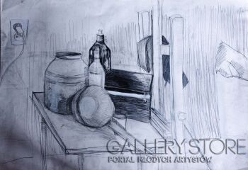 First39864 Last39864-naturaleza muerta con cacerola-Rysunek
