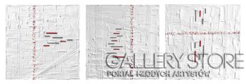 First27707 Last27707-BEHIND 3 WALLS - tryptyk-Technika mieszana