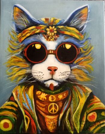 First40948 Last40948-Portrety Kontrkultury Hippie-Olej