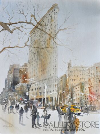 First31885 Last31885-Flat Iron-Akwarela