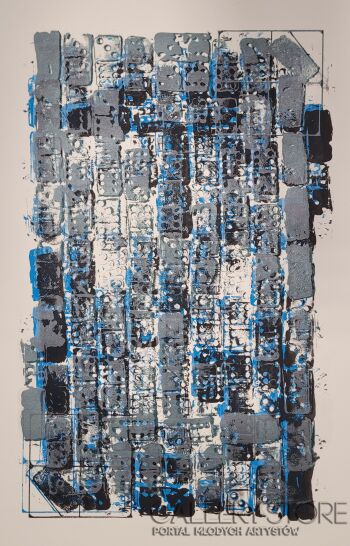 First27137 Last27137-"Rush hour- blue silver"-Plakaty