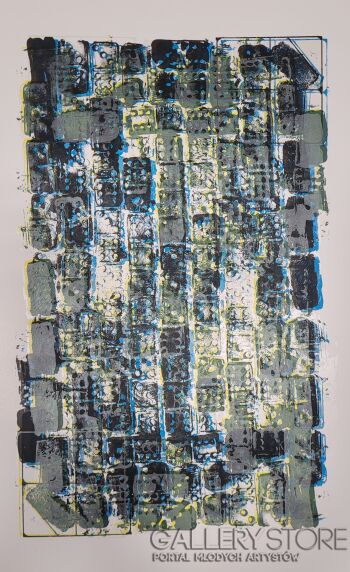 First27137 Last27137-"Rush hour-blue yellow"-Plakaty