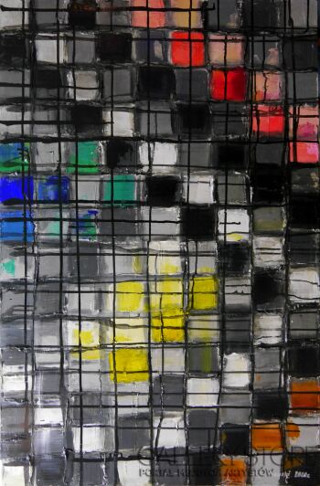 First35987 Last35987-Colored squares-Akryl