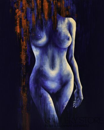 First34131 Last34131-Ciało kobiety - wydruk na papierze Giclee, reprodukcja-Giclee