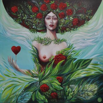 First31964 Last31964-Corazon de Rose (Frida)-Akryl