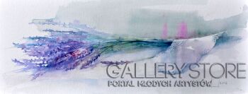 First26826 Last26826-LAVENDER TIME 50x20cm-Akwarela