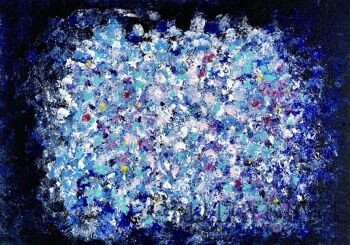 First34690 Last34690-Blue vibration -Akryl