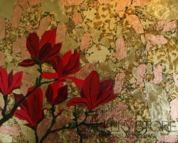 First30370 Last30370-" MAGNOLIE II "-Technika mieszana