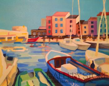 First30370 Last30370-"PORT W SAINT TROPEZ"-Akryl