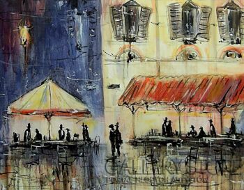 First27147 Last27147-Cafe de Paris...-Akryl