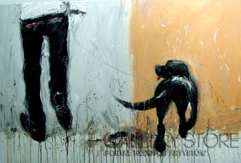 First27147 Last27147-Pan i Labrador.....-Akryl