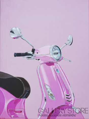 First30549 Last30549-pink vespa-Akryl