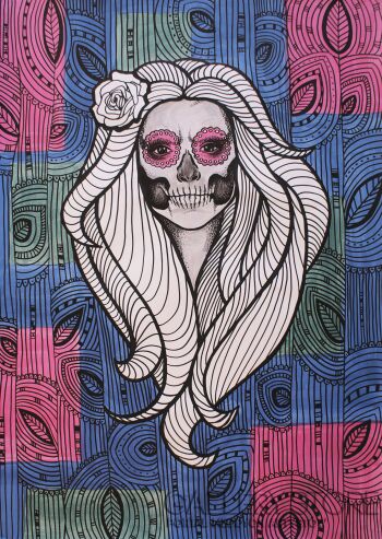 First31821 Last31821-Dia de los Muertos-Technika mieszana