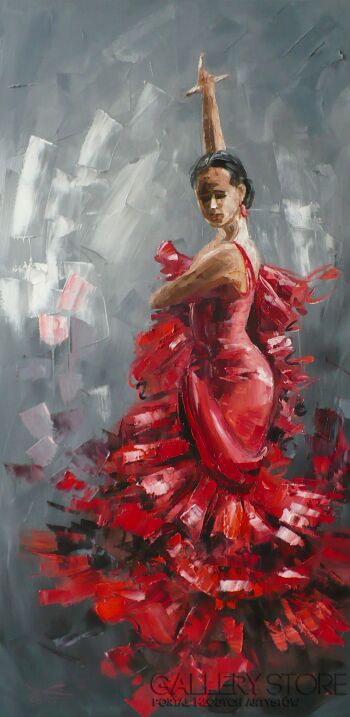 First36564 Last36564-Tancerka flamenco-Olej