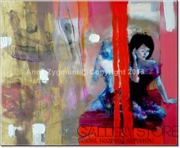 First190 Last190-MY SISTER, year 2013, oil canvas-Olej