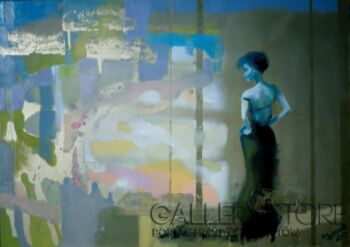 First190 Last190-ON HER WAY, 2012, oil canvas-Olej