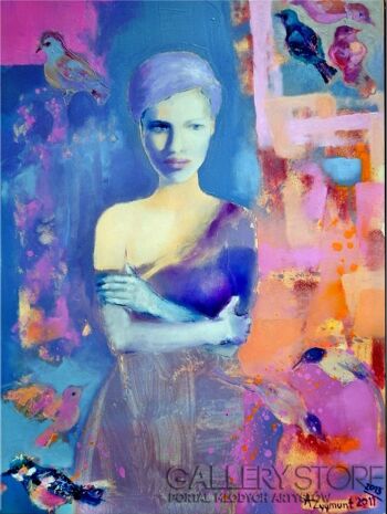 First190 Last190-THOUGHTFUL 2, year 2013, oil canvas-Olej
