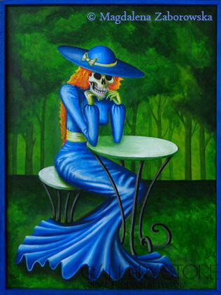 First25875 Last25875-Skeleton lady-Akryl