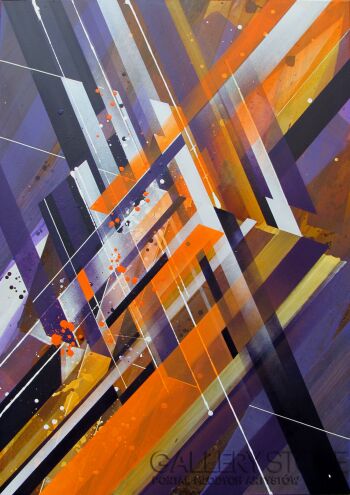 First26441 Last26441-Big city lights-Technika mieszana