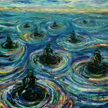 First3166 Last3166-Kapiel w burkach -swimming in burkas-Akryl