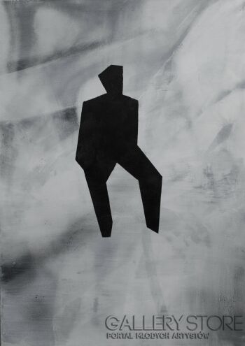 First472 Last472-A man on chair-Technika mieszana