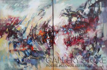 First28430 Last28430-Galaktyka dyptych-Olej