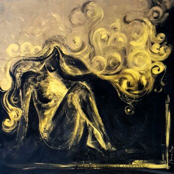 First32431 Last32431-GOLD OF SUN RAYS-Akryl