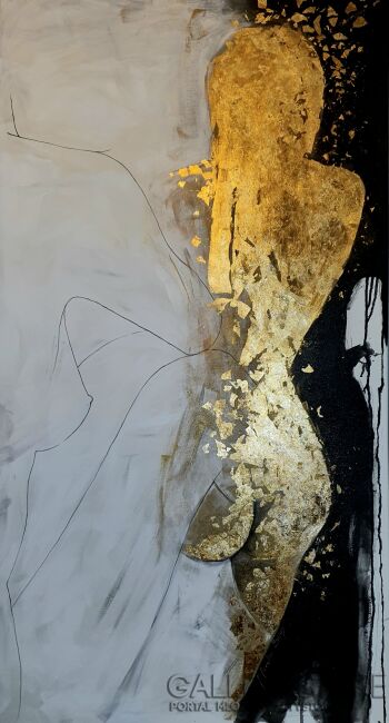 First32431 Last32431-Golden outline-Akryl