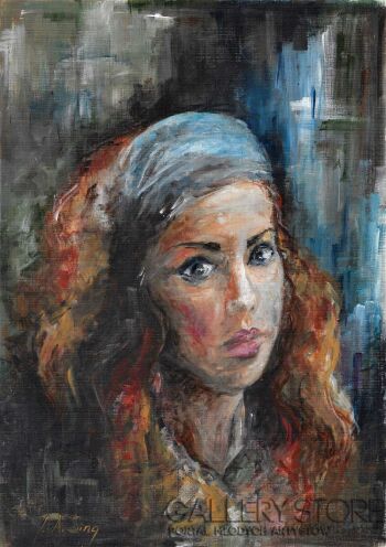 First32431 Last32431-Portrait of a woman-Akryl
