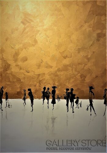 First32431 Last32431-The golden rays of the city-Akryl