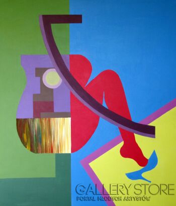 First35142 Last35142-Blue shoe.-Akryl