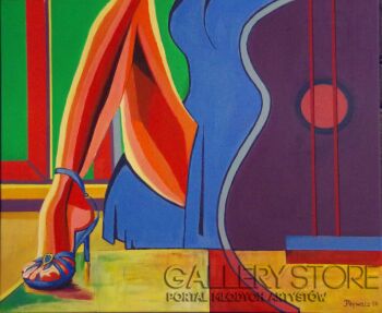 First35142 Last35142-"Gitara i bucik"-Akryl
