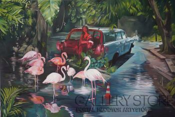 First996 Last996-Flamingos-Olej