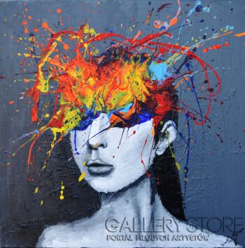 First29394 Last29394-Melancholic Woman-Akryl