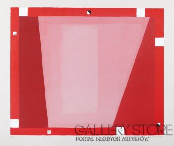 First32078 Last32078-ABSTRAKCJA CZERWONA, 1995-Serigrafia