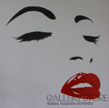 First34987 Last34987-Red Lips-Akryl