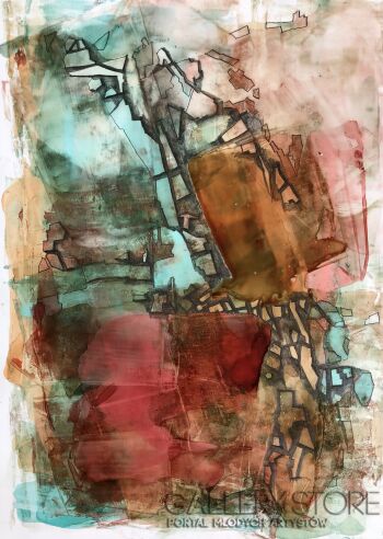 First34935 Last34935-Abandoned city-Technika mieszana