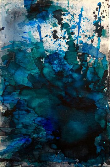 First34935 Last34935-Blueness escalation-Technika mieszana