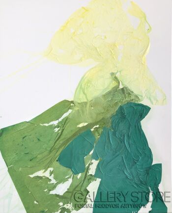 First34935 Last34935-Falling into green 1/2-Technika mieszana