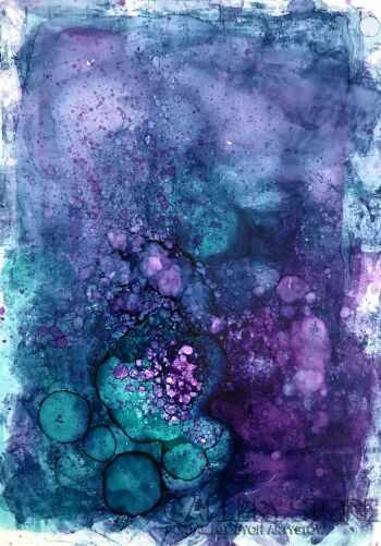 First34935 Last34935-Purple vibrations-Technika mieszana