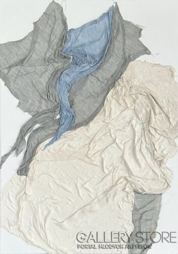 First34935 Last34935-Waves of revival blue 1/3-Technika mieszana