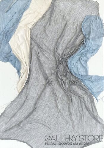 First34935 Last34935-Waves of revival blue 2/3-Technika mieszana