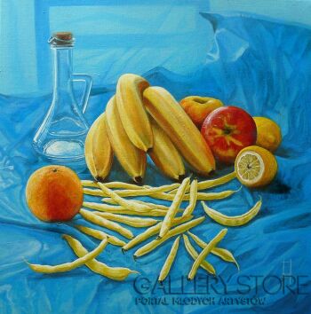 First29894 Last29894-Still life with yellow beans-Akryl