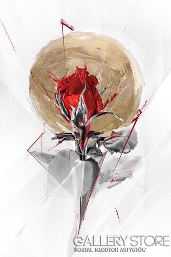First38217 Last38217- Krótkotrwałość - Róża-Giclee