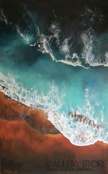First29476 Last29476-Ocean's waves-Akryl