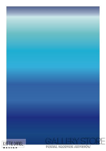 First33872 Last33872-OCEAN 01 /  GRADIENT STUDIO-Plakaty