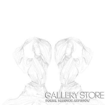 First39407 Last39407-women in fabric-Plakaty