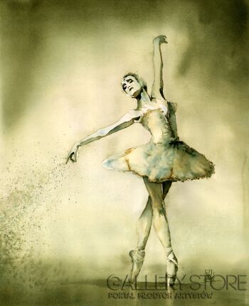First32646 Last32646-Balerina #1-Akwarela