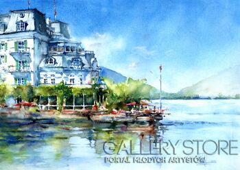 First32646 Last32646-Grand Hotel Zell am See -Akwarela
